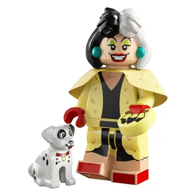 Lego® 71038 minifigurka sté výročí disney - cruella s dalmatinem