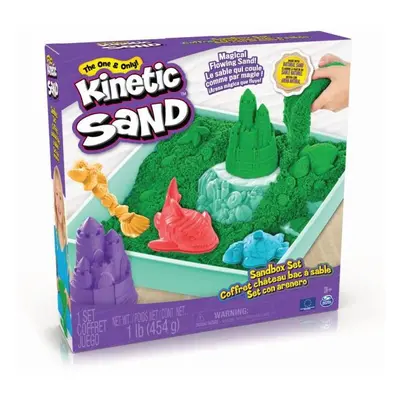 Spin master kinetic sand krabice tekutého písku s podložkou zelená