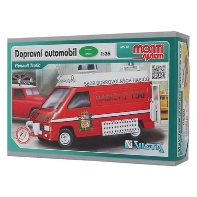 Monti 45 hasiči renault trafic 1:35