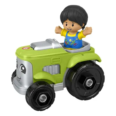 Mattel fisher price little people zelený traktor, hpx87