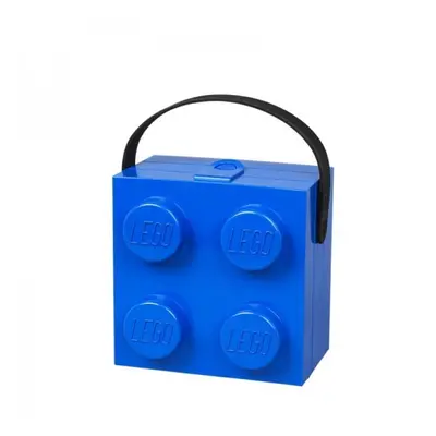 Lego® svačinový box s rukojetí modrý