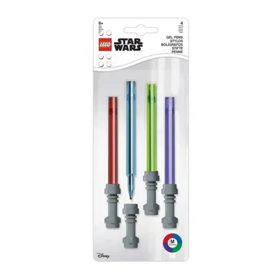 Lego® star wars set gelových per, světelný meč - 4 ks