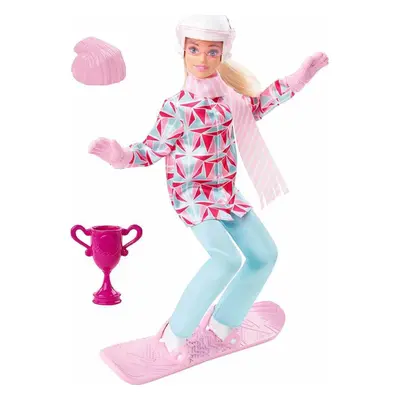 Mattel barbie zimní sporty snowboardistka, hcn32