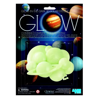 4m glow 3d solar system svítící planetky