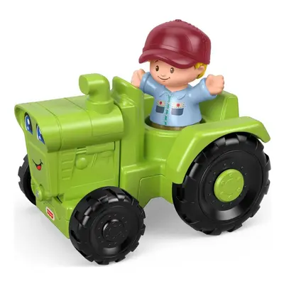 Mattel fisher price little people zelený traktůrek, ggt39