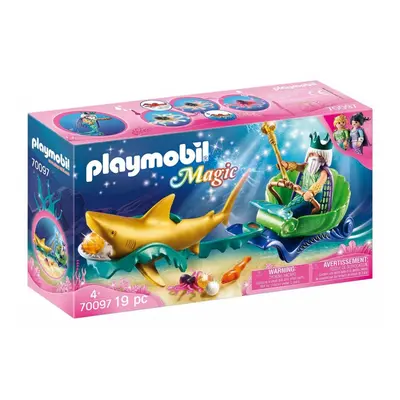 Playmobil 70097 král moří se žraločím kočárem