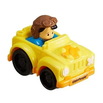 Fisher price little people mini autíčko koby ve žlutém autě, mattel bhv04