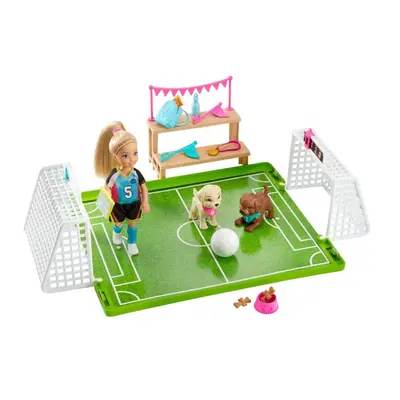 Barbie chelsea fotbalistka herní set, mattel ghk37