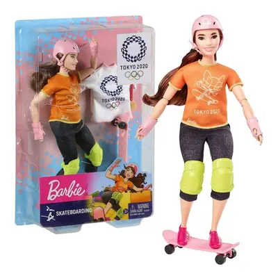 Mattel barbie skateboarding tokyo 2020, gjl78