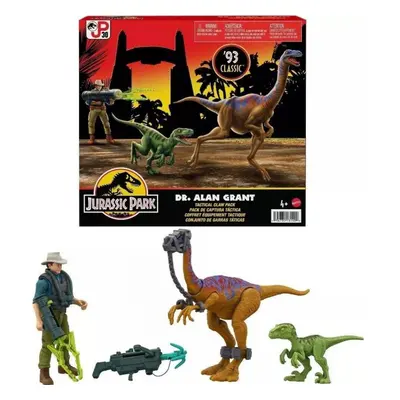 Mattel jurassic world alan grant s dinosaury a doplňky, hmm24