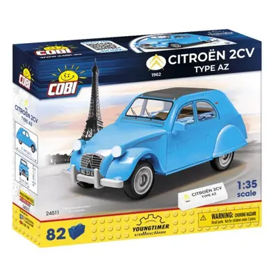 Cobi 24511 youngtimer automobil citroën 2cv ,,kachna" type az 1962