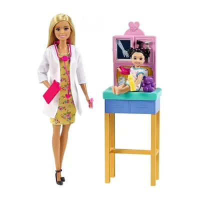 Barbie povolání herní set dětská doktorka blondýnka, mattel gtn51