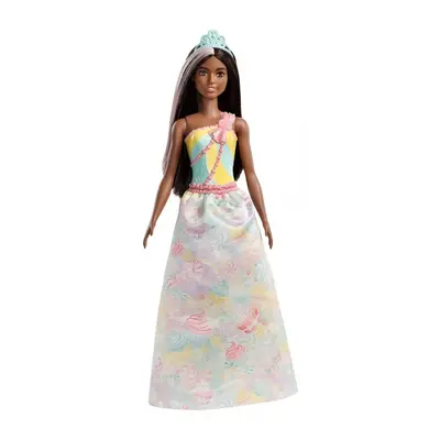 Mattel barbie princezna brunetka, fxt16