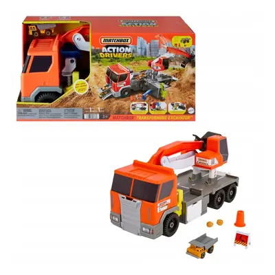 Matchbox® stavební náklaďák s bagrem a doplňky, hpd64