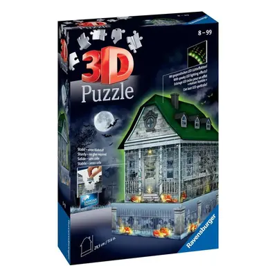 Ravensburger 11254 puzzle 3d strašidelný dům noční edice 257 dílků