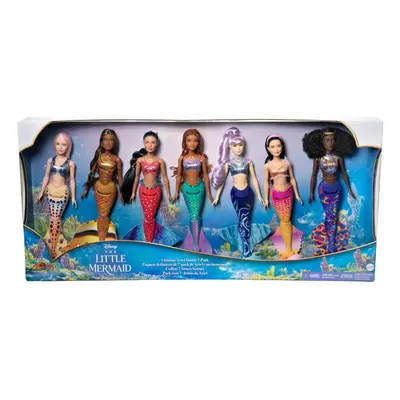 Mattel disney the little mermaid sada 7 ks panenek sestřiček hlx18