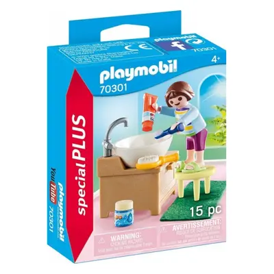 Playmobil 70301 holčička při čištění zoubků