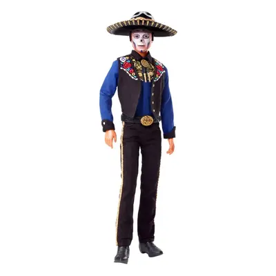 Mattel barbie sběratelská dia de muertos ken, hby10