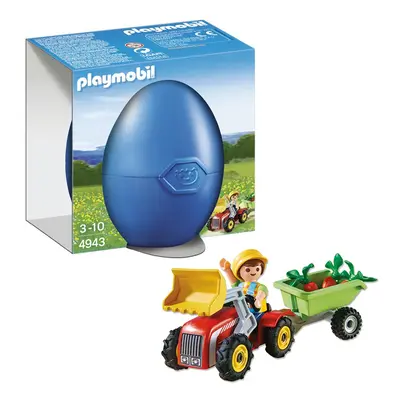 Playmobil 4943 chlapec s dětským traktorem, vajíčko