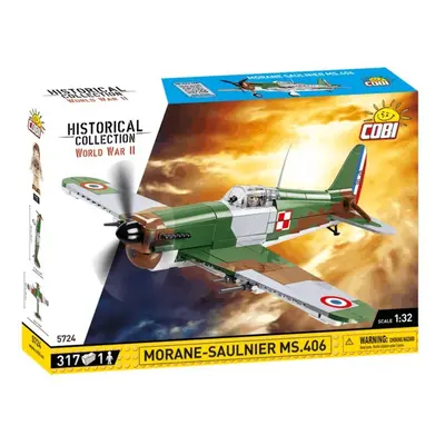 Cobi 5724 world war ii francouzský stíhací letoun morane saulnier ms.406