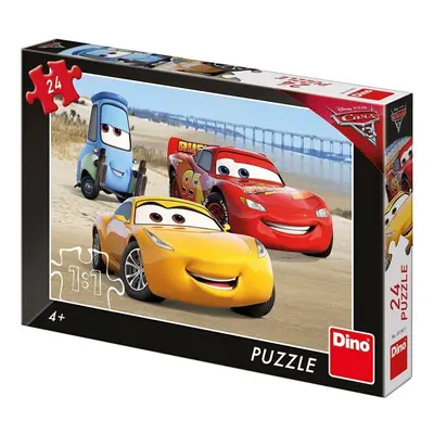 Dino puzzle wd cars 3 na pláži 24d.