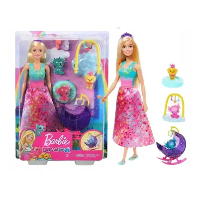 Barbie dreamtopia dračí jesle herní set, mattel gjk51