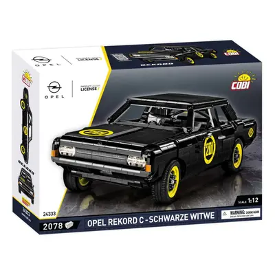 Cobi 24333 opel rekord c schwarze witwe, 1:12