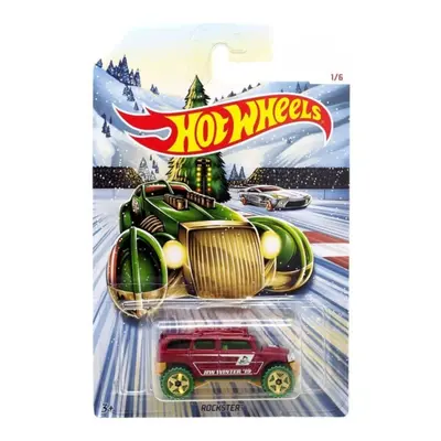 Hot wheels kovová autíčka holiday hot rods rockster, mattel gbc61