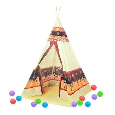 Stan teepee 98 x 98 x 155 cm s hracími míčky 60ks