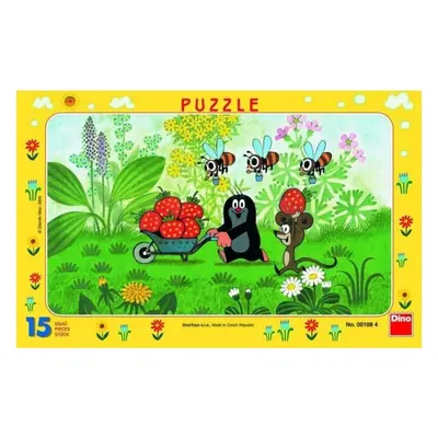 Dino puzzle krtek na výletě 15d.