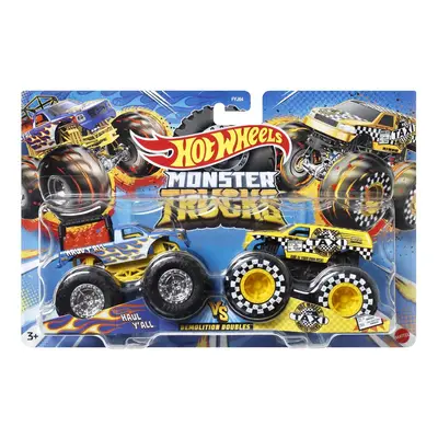 Mattel hot wheels® monster trucks demoliční duo haul y'all vs. hw taxi, hlt67