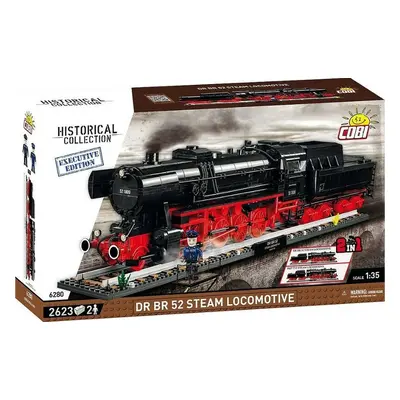 Cobi 6280 executive edition 1:35 parní lokomotiva dr br 52/ty2 s tendrem