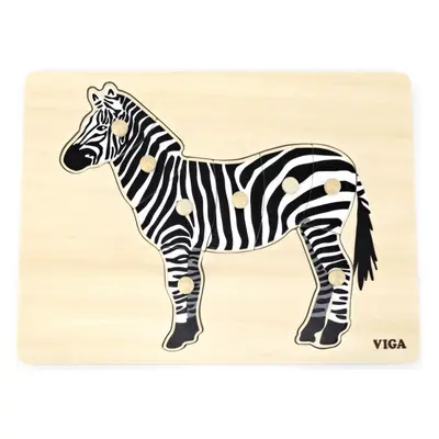 Viga dřevěná montessori vkládačka zebra