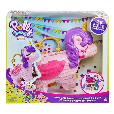 Mattel polly pocket mikro pocketová kabelka jednorožec, gvl88