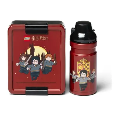 Lego® harry potter svačinový set (láhev a box) - nebelvír