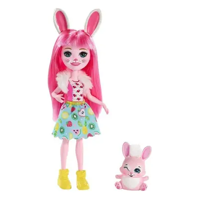 Enchantimals panenka se zvířátkem bree bunny, mattel fxm73