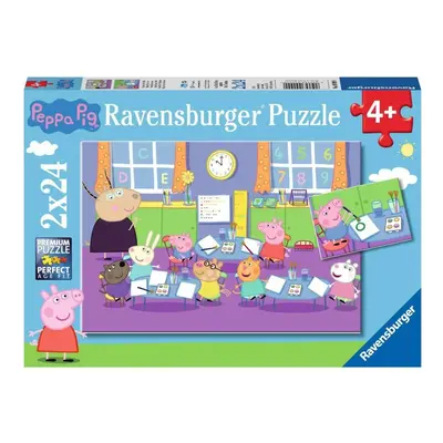 Ravensburger 09099 prasátko peppa 2x24 dílků