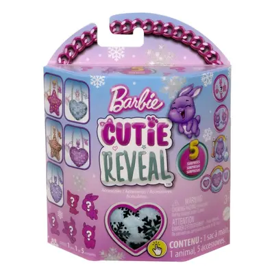 Mattel barbie® cutie reveal™ plyšová kabelka modré srdce hkr35