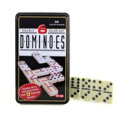 Domino v plechové krabičce