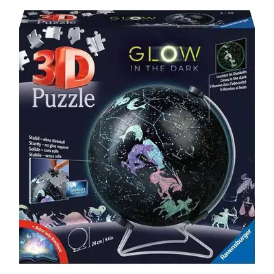 Ravensburger 11544 puzzle-ball svítící globus: hvězdná obloha 190 dílků