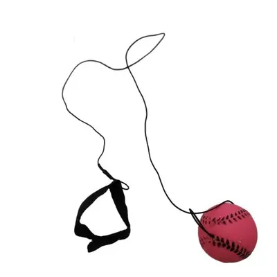 Míček vracející se baseball růžový 6 cm