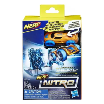 Nerf nitro náhradní autíčko a překážka sparksmash, hasbro e1270