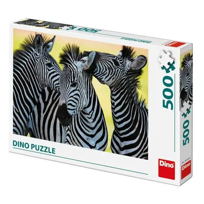 Dino puzzle tři zebry 500 dílků