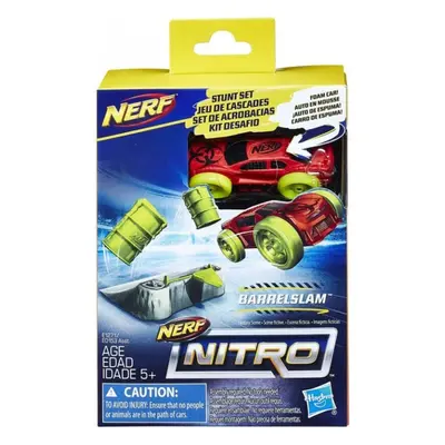 Nerf nitro náhradní autíčko a překážka barrelslam, hasbro e1271