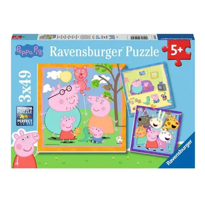 Ravensburger 05579 prasátko peppa 3x49 dílků