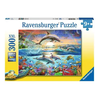 Ravensburger 12895 puzzle ráj delfínů 300 xxl dílků