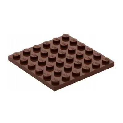 Lego® 3958 podložka 6x6 hnědá