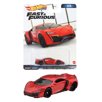 Mattel hw premium fast & furious w motors lykan hyper sports