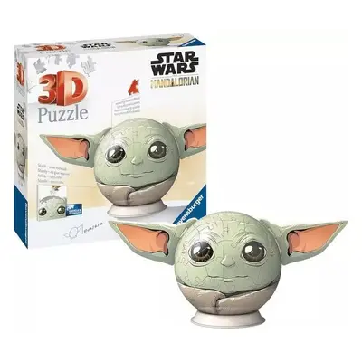 Ravensburger 11555 puzzleball star wars: baby yoda s ušima 72 dílků