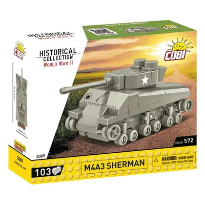 Cobi 3089 tank sherman m4a3, 1:72